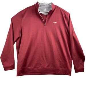 Johnnie-O Mens Pullover Quarter-Zip Jacket XXL Polyester & Spandex with VT Logo